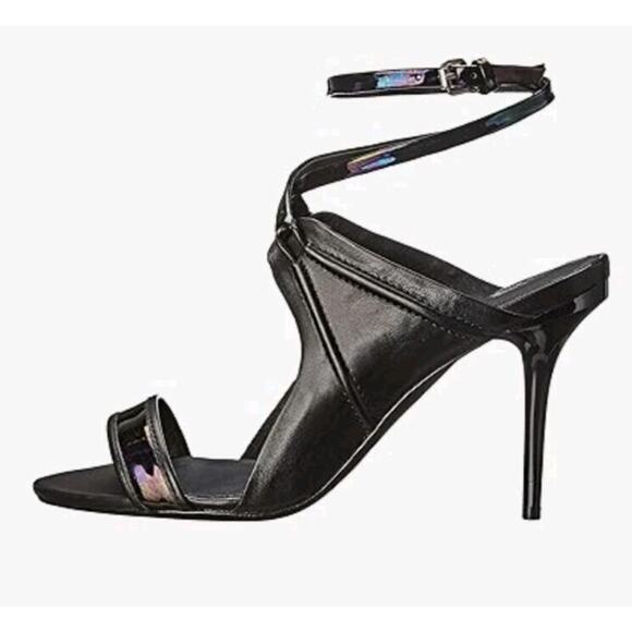 L.A.M.B. Bambi Gwen Stefani Heels Sandals Shoes Size 7.5 7 1/2 Leather Strappy - Picture 1 of 11
